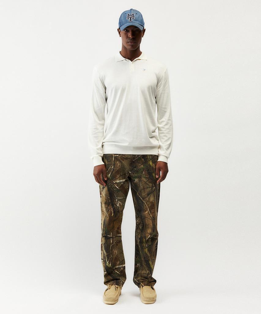 MAYOL Myl Embroidered Long Sleeve Collared Knit_Ivory