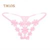 Sexy See Through Women Flower Pattern Hollow Design Low Rise Briefs Breathable Underwear T-back Gift