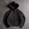 Felpa con cappuccio unisex stampa leopardo retrò, stampa digitale 3D, pullover casual, streetwear, vestibilità larga