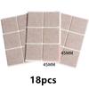 72pcs Self Adhesive Felt Chair Leg Pads Wood Floor Protectors Furniture Legs Table Leg Covers Round Bottom Anti-Slip Pads Set