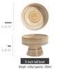 Retro Hand-Brushed Coarse Pottery Salad Plate: High-Style Tableware for Home and Homestay.