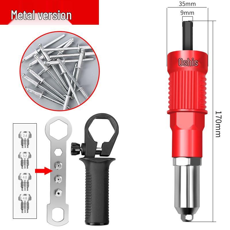 Automatic Electric Pop Rivet Gun Converter with Mandrel