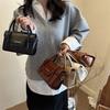 Summer New Fashion Simple Design Popular Solid Color Casual Shoulder Crossbody Portable Small Square Bag