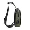 Men's Fashionable Waterproof Nylon Chest & Shoulder Bag with Charging Feature