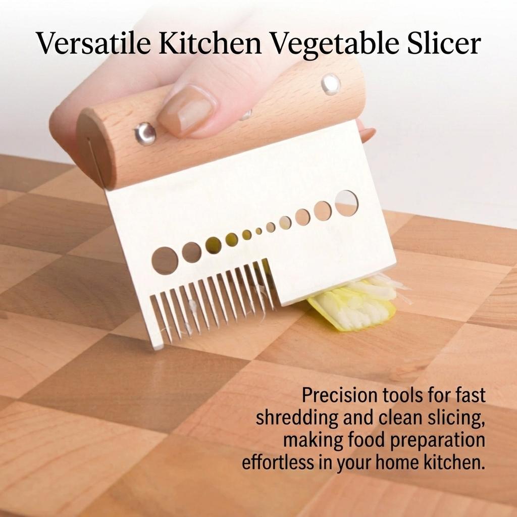 304 Stainless Steel Multi Functional Vegetable Cutter With Adjustable Thickness For Home Kitchen Use