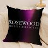 Classic RRosewood Brand HHotel Cushion Cover Short plush Doublesided Print Square Throw Pillow Covers Sofa Home Cushion Decor