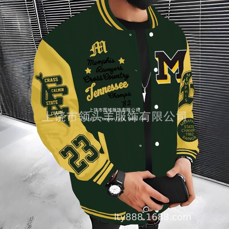 Mens Casual Hoodless Jacket Loose Fit Streetwear Style Outerwear Teens Adults