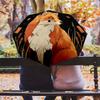 0106 Fox Family  pattern, automatic folding umbrella, portable and foldable design, 8 ribs, a Christmas or birthday gift.