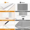 12Pieces Acoustics Foam Wall Tiles Soundproof Foam Panel Polyester Wall Panels for Quiet Study Spaces and Libraries