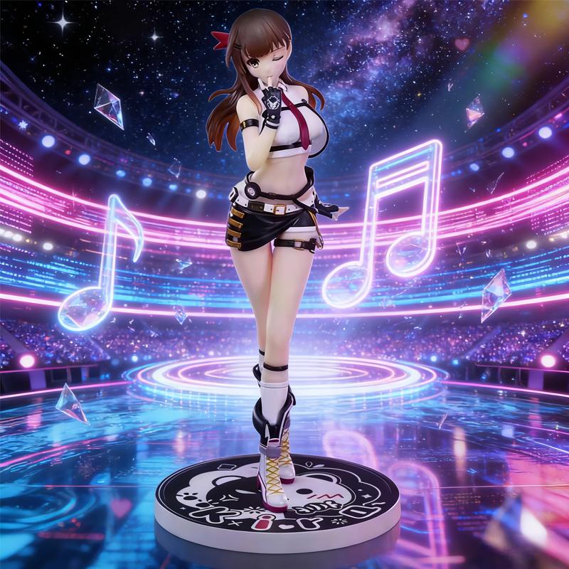 Vibrant Virtual Idol Kira Figure Hyperdimensional Academy Desktop Decor Perfect Birthdays Holidays 1pc for and Articulated Detailed Movable Poseable