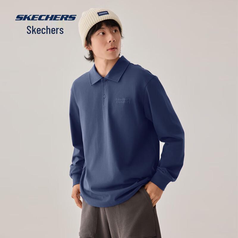 Skechers Men s Casual Cotton Long-Sleeve Tee L325M083 S