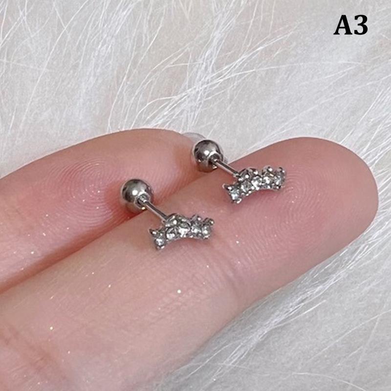 1Pair Ear Piercing Tragus Cartilage Dangle Earrings Helix Conch Rook Lobe Stud Ear Studs Body Jewelry
