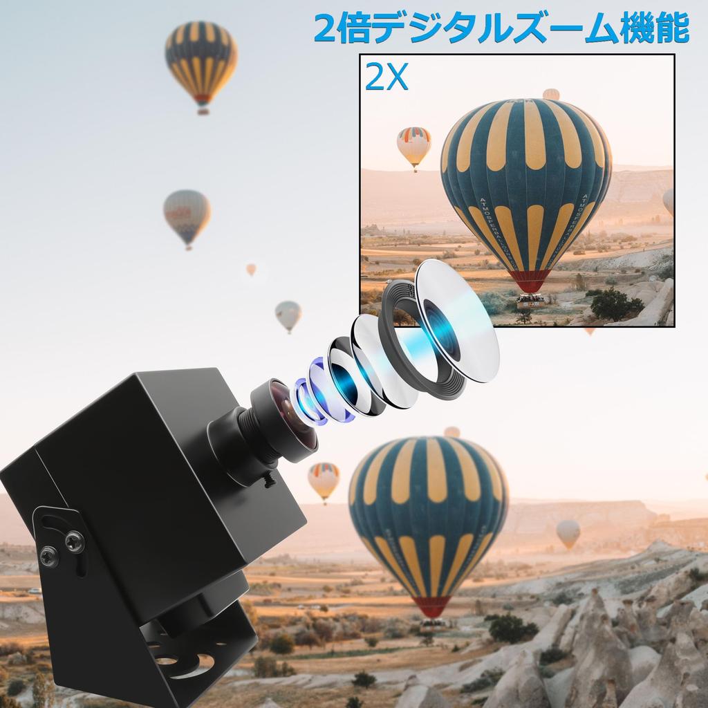 HDMI USB Camera Rabbitroom 4K UHD 30FPS Web Camera Wide Angle Fisheye Lens USB HDMI Simultaneous Output 2X Digital Zoom Web Camera Computer Camera PC