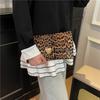 Women PU Leather Vintage Textured Purse Large Capacity Leopard Print Handbag Multi-Purpose Party Date Working Commute Bag