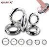 50mm Male Chastity Cage Metal Cock Ring Screw Scrotum Restraint Ring Sex Tool for Men Delay Ejaculation Penis Stretcher Sex Toys