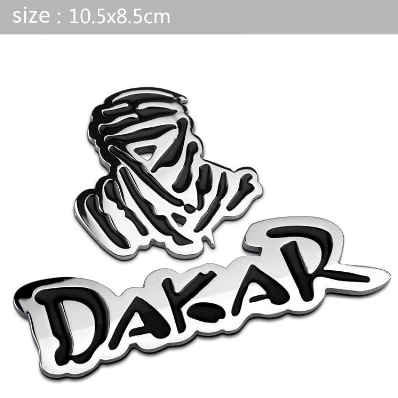 

Car 3D Metal sticker Dakar Emblem Badge Window Body Rear Bumper Trunk For Rally Off-road SUV Pickup 4X4 Auto Accessories Dakar-Silver
