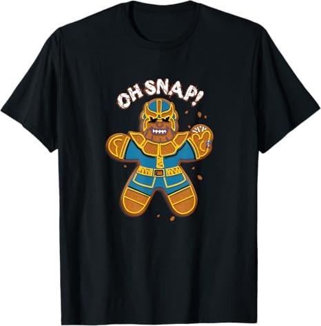 Disney Christmas Thanos Gingerbread Oh Snap T-Shirt Unisex3 S