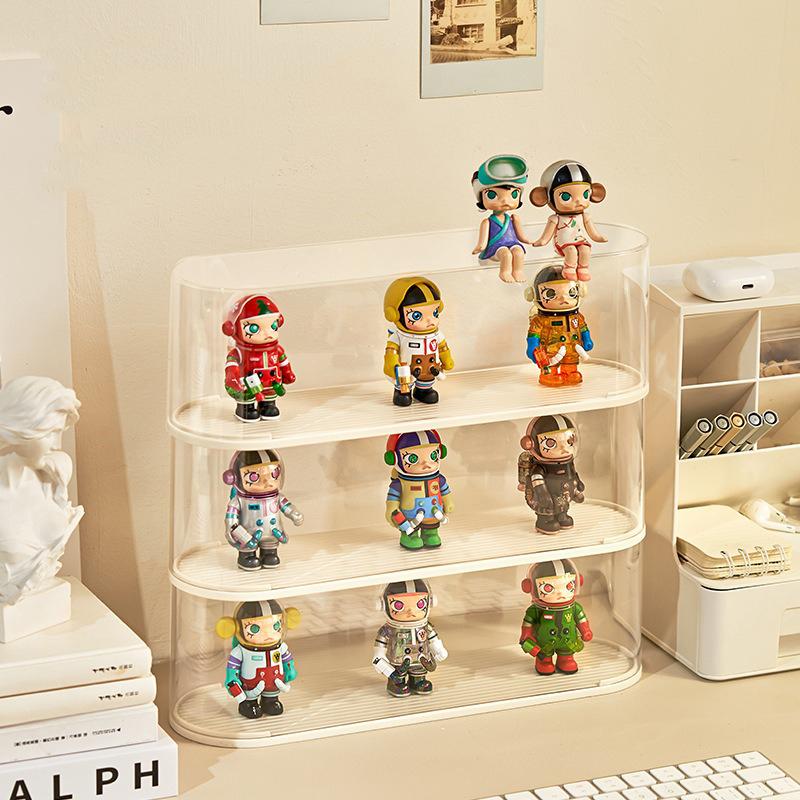 Desktop Blind Box Granule Display Storage Box Stackable Case Dustproof Blind Display Shelf for Figure Acrylic Magnetic Organizer