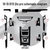 BYD Qin Pro Interior Stickers for 19 Models: Center Console, Instrument Panel, Gear Position Modifications