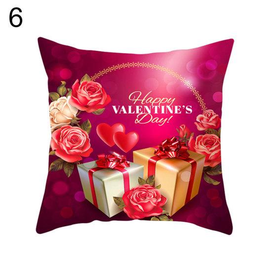 

С Днем Святого Валентина Сердце Чехлы Цветок Пледы Наволочка Домашний Декор Дивана 6#