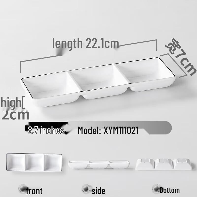 Melamine Dipping Sauce Plates (10-Pack)