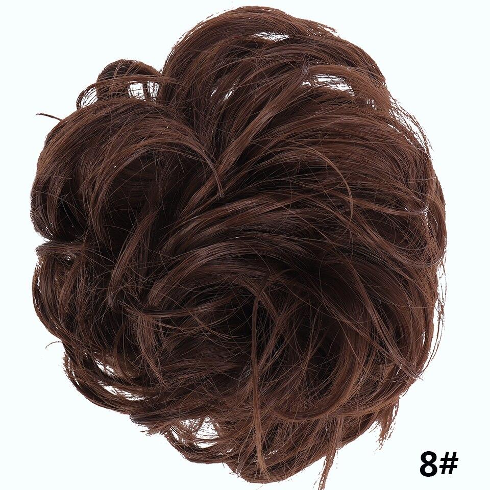 

Резинка для волос LUPU с резинкой, грязный пучок для волос, синтетические натуральные накладные волосы для женщин, высокотемпературное волокно