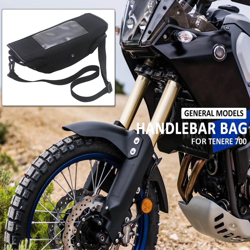 Universal Motorcycle Handlebar Bag with Touchscreen Phone Storage Bag Navigation Bag For Yamaha Tenere700 Tenere 700 World Raid