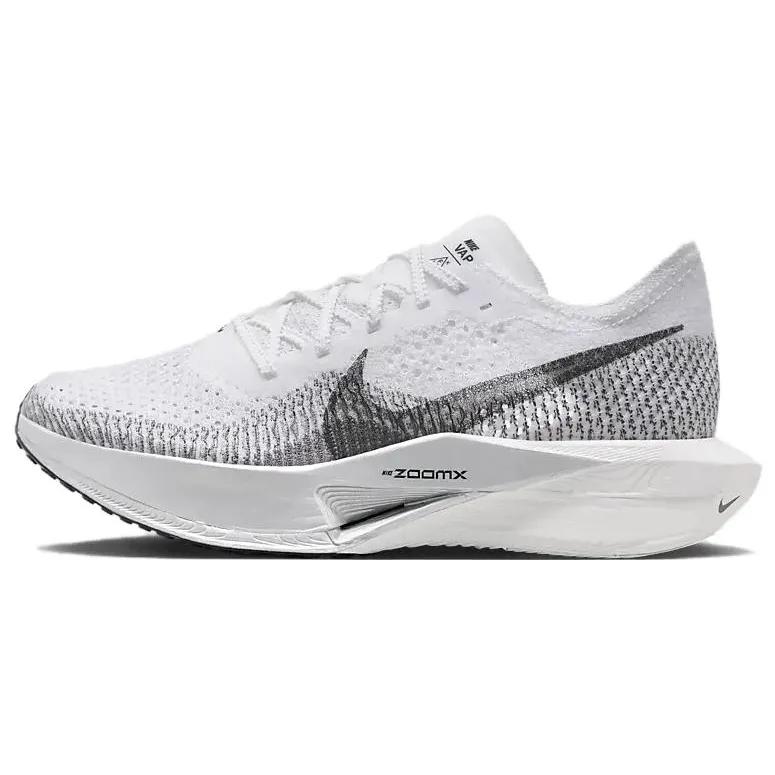 Nike Womens ZoomX VaporFly Next% 3 'White Particle Grey' (women's sizes) White / Particle Grey / Metallic Silver / Dark Smoke Grey Running Shoes