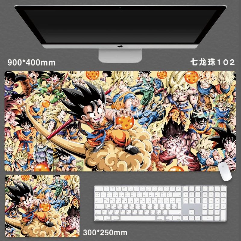High Quality Japanese Animation Seven Dragon Ball Mouse Pad Oversized Boys Animation Two-dimensional E-sports Game Computer Keyboard Student Desk Pad