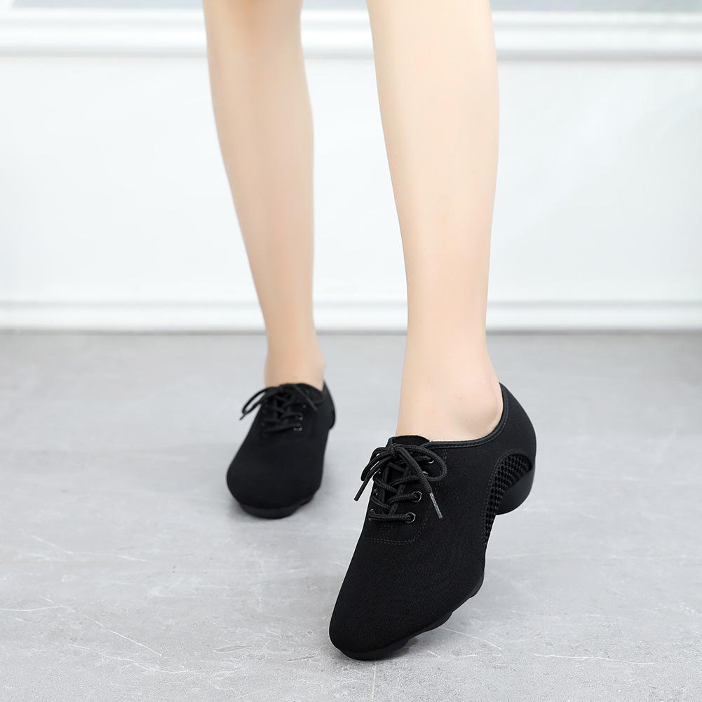 2.5CM Heel Black Oxford Dance Shoes 