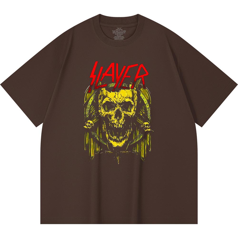 230 Gsm 100% Cotton Heavy Metal T-Shirt  Rock Band Popular Music Print Unisex Heavy Cotton T Shirt