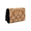 New COACH Key Case Artificial Leather Key Pouch Unisex Brown Monogram 78675-QBTN2