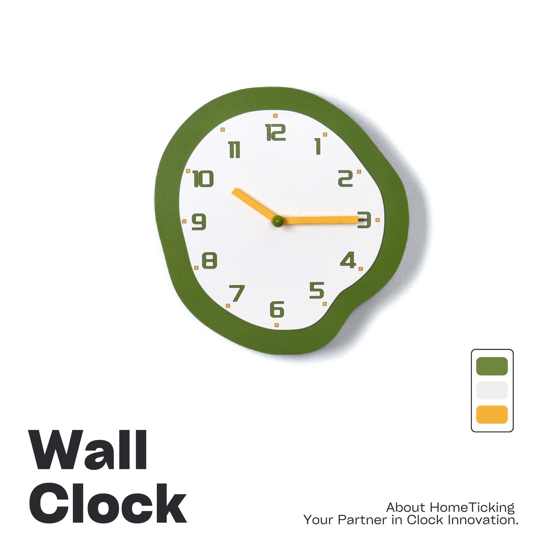 

Креативная текстура Маленький свежий художественный декор Настенные часы для дома Гостиная Белая стена Минималистичные Мягкие декоративные часы Бесшумные Без сверления SC4-25-B without swing