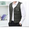 Autumn and Winter Cotton Vest Men's Inner and Outer Wear Plus Velvet Thickened Plus Size V-neck Waistcoat Warm Cotton Vest