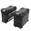 Pair of Motorcycle Side Case 35L Water Resistant Aluminum Alloy with Safety Lock and Handle Side Lug