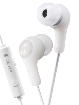 JVC Kenwood JVC Gaming Earphones with Remote Control and Small and Lightweight for Telework and Video White HA-FX7G-W Microphone, Design,
