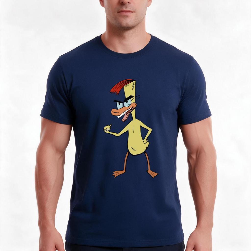 DuckUnisex T-Shirt Summer Casual Cotton Tee Oversized Streetwear Tops Vintage Graphic Print Loose Fit Short Sleeve 100% Cotton