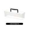 Plastic Organizer Box Transparent Portable Multipurpose Electrician Drill Tool Storage Box Hardware Tool Case
