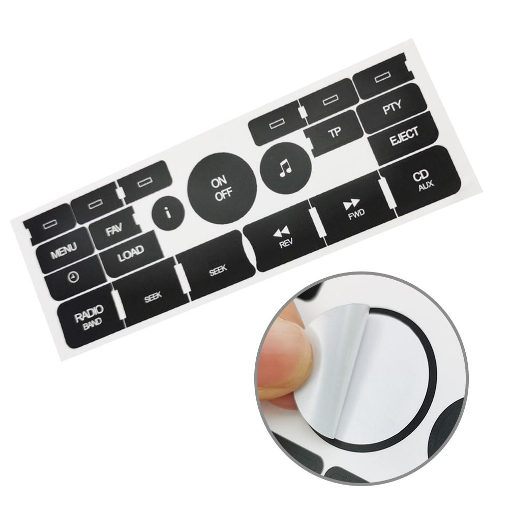 

Car Button Repair Decal Sticker For Saab 9-3 9-5 2007-09 STEREO Radio Button Repair Decals Stickers Automobile Interior Decor