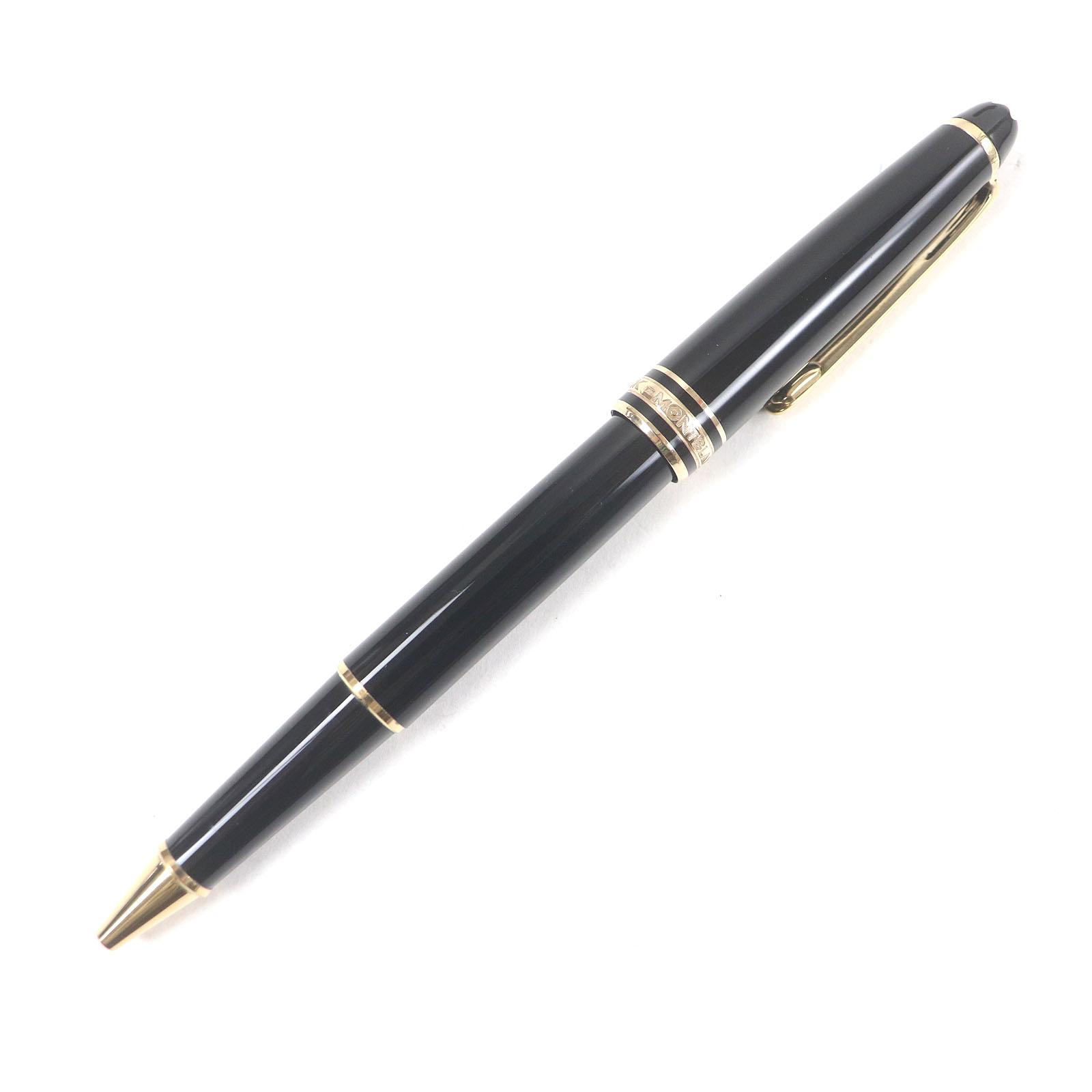 MONTBLANC Ballpoint pen Meisterstück Classic Cap type Black gold mens Used
