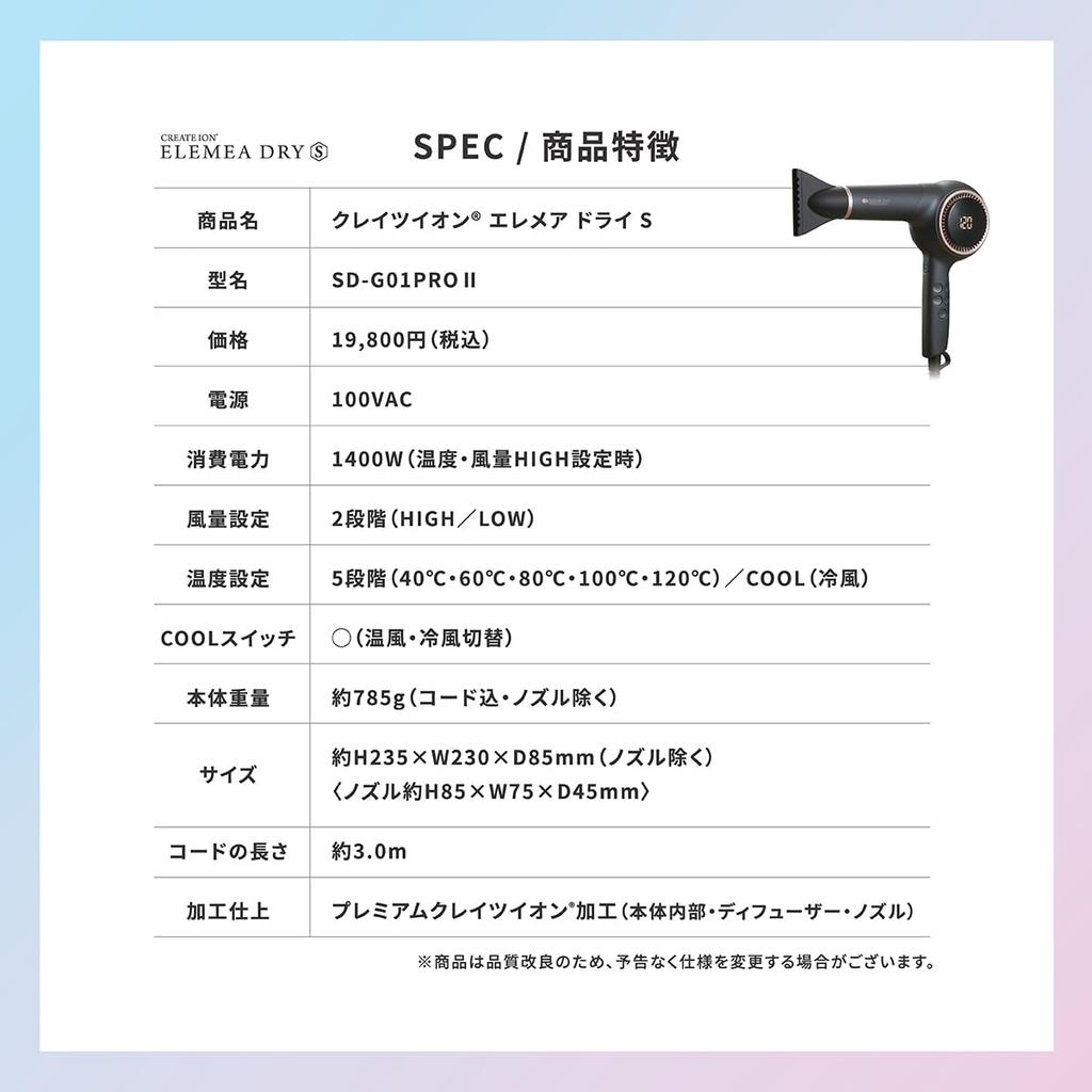 Create Ion Elemare Dry S