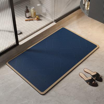Diatomaceous Earth Bath Mat Super Absorbent Non Slip Quick Drying Entryway Bathroom Modern Minimalist Home Use