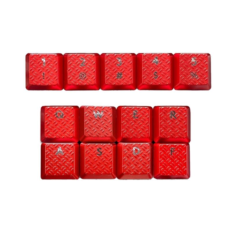 DIY Customs Keyboard Keys 13Pcs Keycap Carbon Fiber Texture Nonslip Cover for G915/G813/G815/G913 TKL