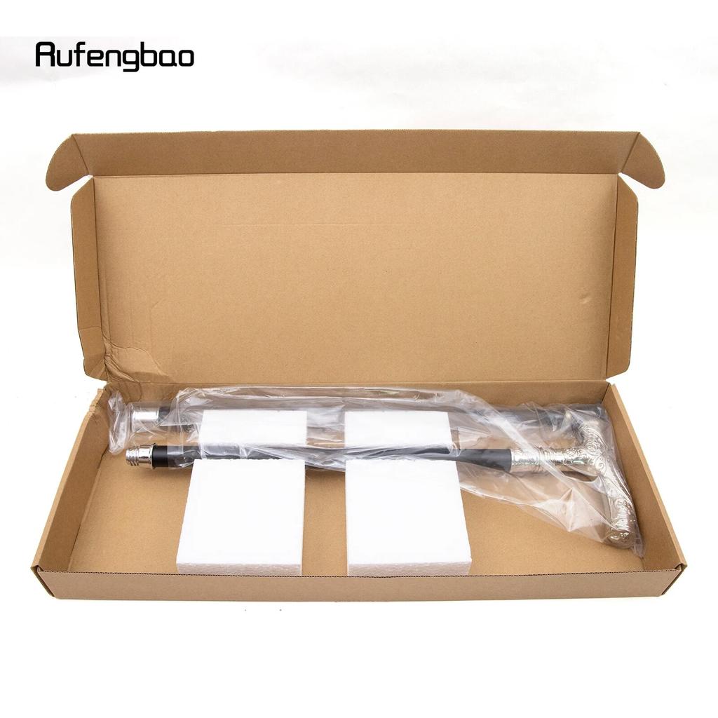 White Eagle Head Blomst Totem Relief Spaserstokk Mote Spaserstokk Gentleman Crosier Knob Spaserstokk 93 cm