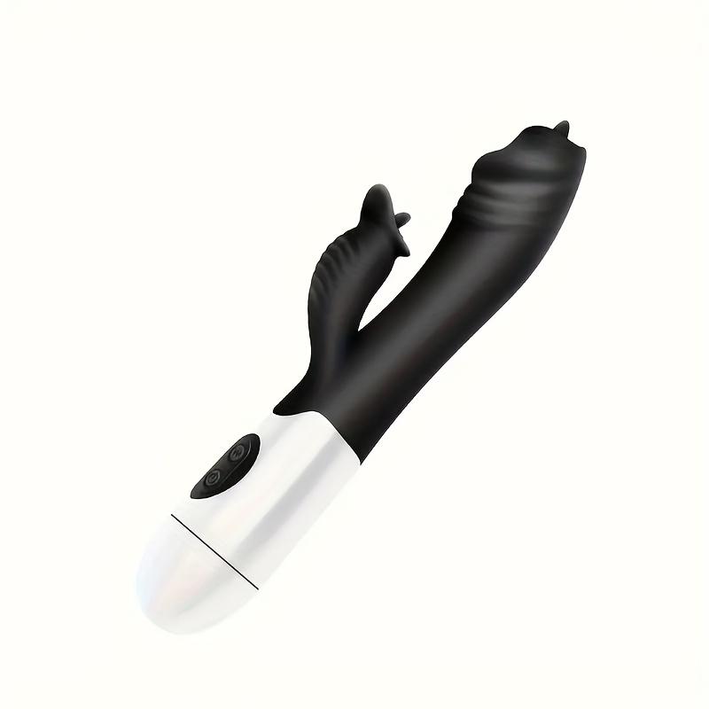 30 Speed Modes G-Spot Dual Vibration Tongue Licking Vibrator USB Rechargeable Female Masturbator Adult Sex Toy