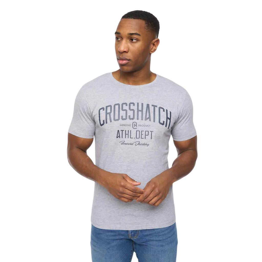 Crosshatch Mens College Theme T-Shirt (Pack of 5)