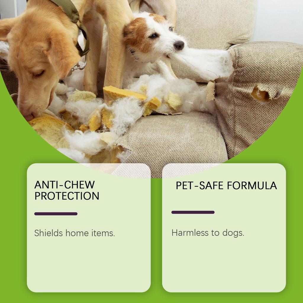Lo Spray Ferma il Masticare E lo Spray Anti-masticazione per Cani Protegge i Mobili Senza Irritazione 100ML