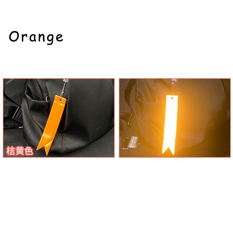 

Safe Reflective Keychain For Bag Backpack Pendant Strip Ornaments Reflectors For Things Adults Children Night Safety Accessories помаранчевий