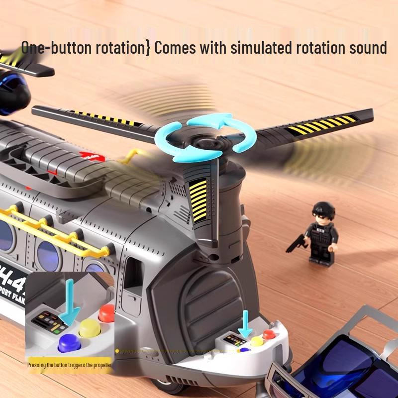 Extra Large Drop-Resistant Alloy Airplane Toy - Inertial Car for Kids Ages 3-6 - Ideal Birthday Gift for Boys