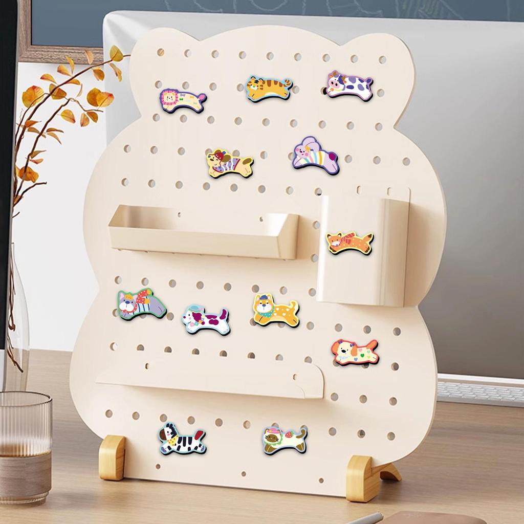 20 Cute Animal Fridge Magnets - Cats, Dogs, Cartoon Graffiti, Waterproof
